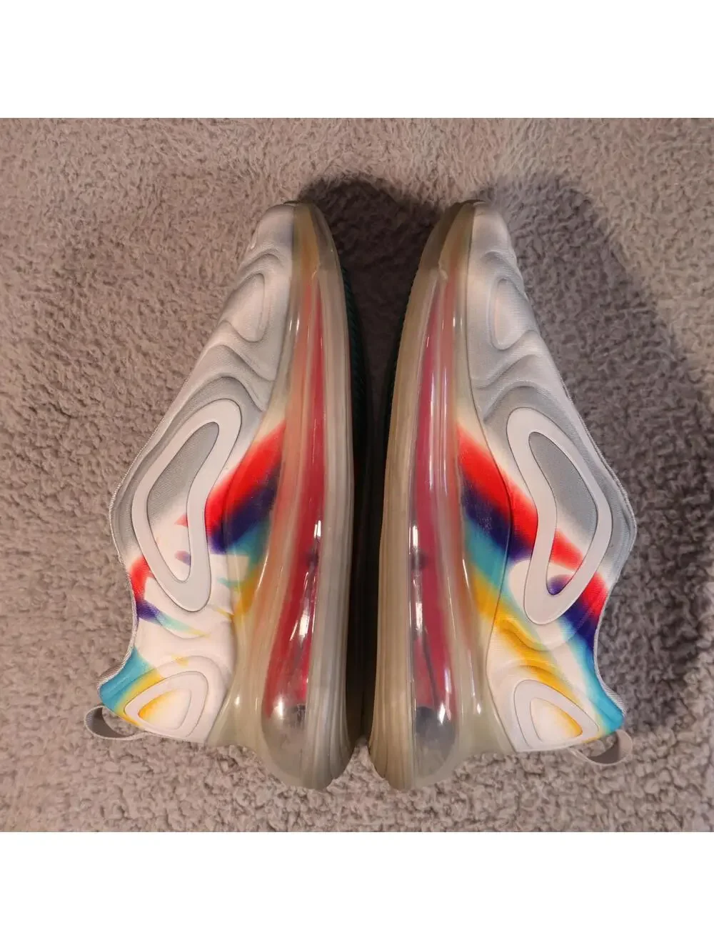 Nike Air Max 720 Low Geology - sz 7Y GS - Rainbow Pride